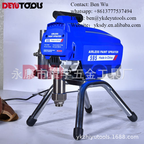 595多功能柱塞电动高压无气喷涂机乳胶漆涂料油漆小型家用喷漆机