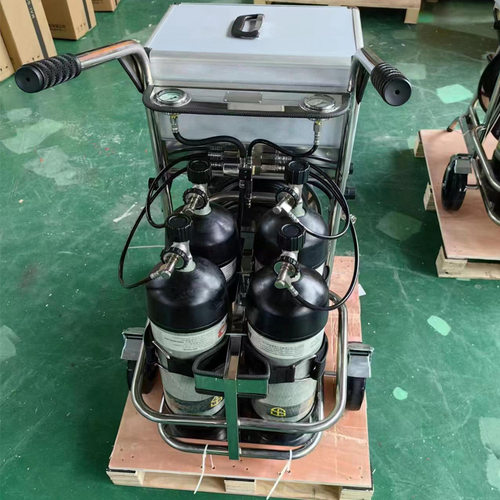 KRD4/9/30推车式长管呼吸器 安全防护6.8L9L碳纤维瓶移动供气源