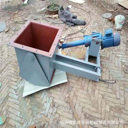 气动腭式阀碳钢方形鄂式卸料阀闸门手动扇形电液动弧形闸阀