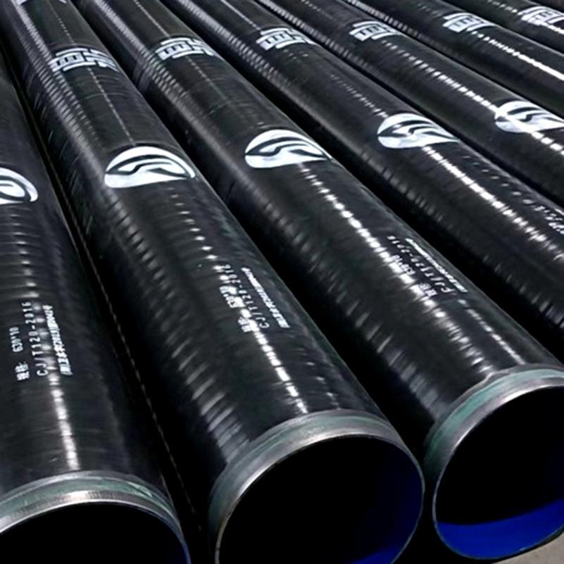 湖南常德涂塑钢管3PE聚乙烯饮水工程螺旋钢管大口径地埋给排水