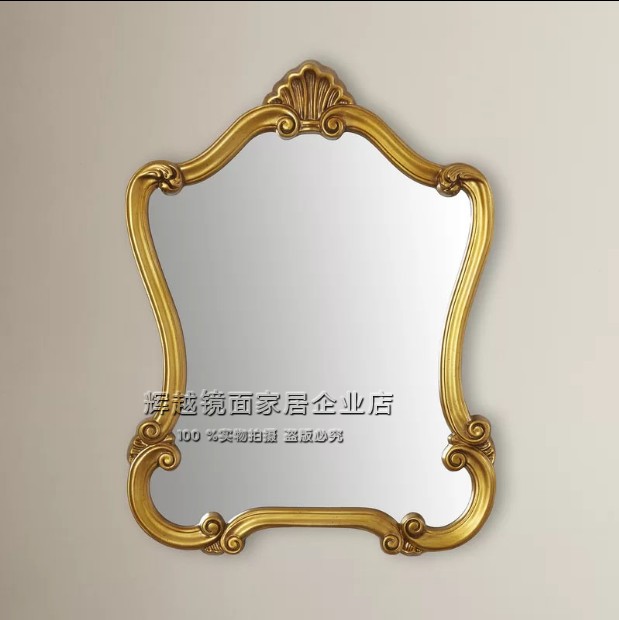 欧式装饰镜客厅玄关挂镜卫生间镜子穿衣镜化妆镜梳妆镜定制浴室镜