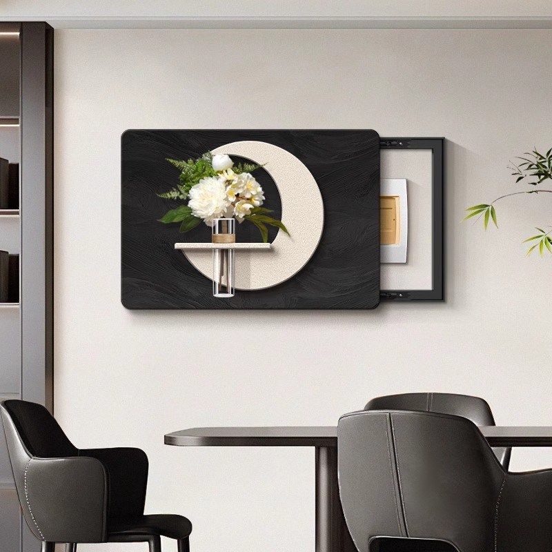 现代简约电表箱装饰画2025新款客厅弱电箱电闸盒遮挡盖板立体挂画,家居饰品,现代装饰画,淘宝优惠券,粉丝福利购,淘宝优惠卷