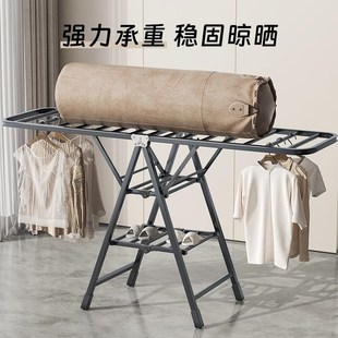 折叠晾衣架落地家用卧室阳台晒衣架室内婴儿凉晒挂衣杆晒被子