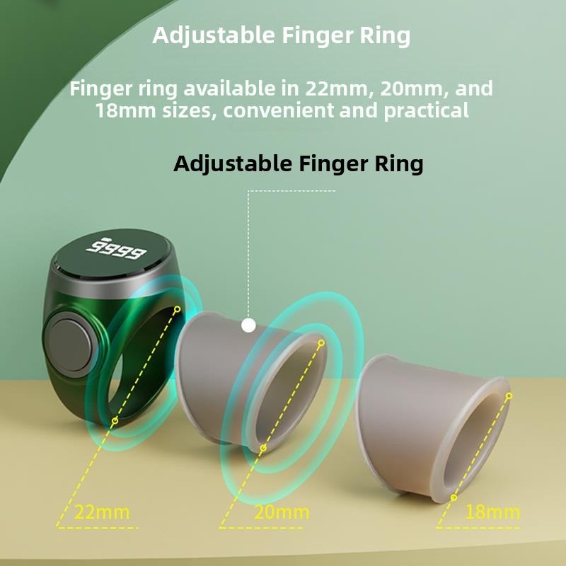 可充电计数器数字数字显示手压计数器环形按钮计数器高清发光计数