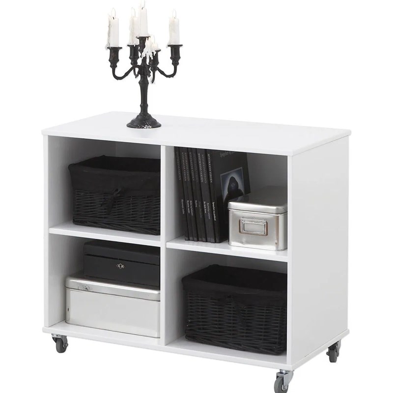 办公室文件柜矮柜办公柜桌下侧边柜文件夹收纳柜储物柜75高带轮子