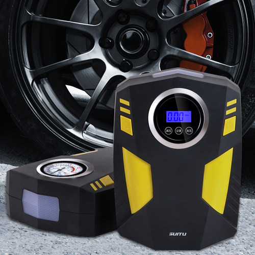 车载充气泵便携式小轿车用打气泵汽车用12v电Q动打气筒轮胎多功能