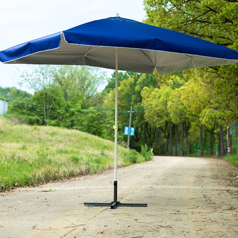 大伞户外摆摊遮阳伞太阳伞广告伞商用沙滩庭院超大号四方长方折伞