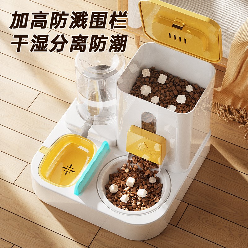 猫狗饮水机自动喂食器o超大容量猫碗狗食盆宠物喝水碗流动水投喂