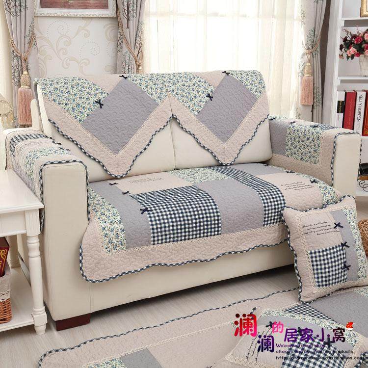 兰格蝴蝶结布艺全棉绗缝沙发垫防滑垫沙发巾沙发盖四季垫欧式田园,居家布艺,沙发垫,淘宝优惠券,粉丝福利购,淘宝优惠卷