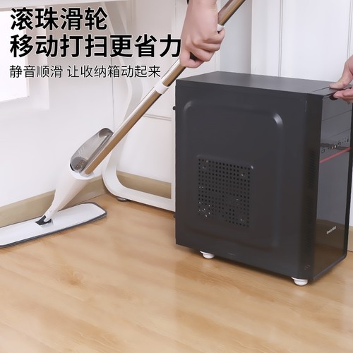 新品家俱万向轮轮子滑轮底座滚珠式可黏贴脚轮滚轮静音轮手推车p