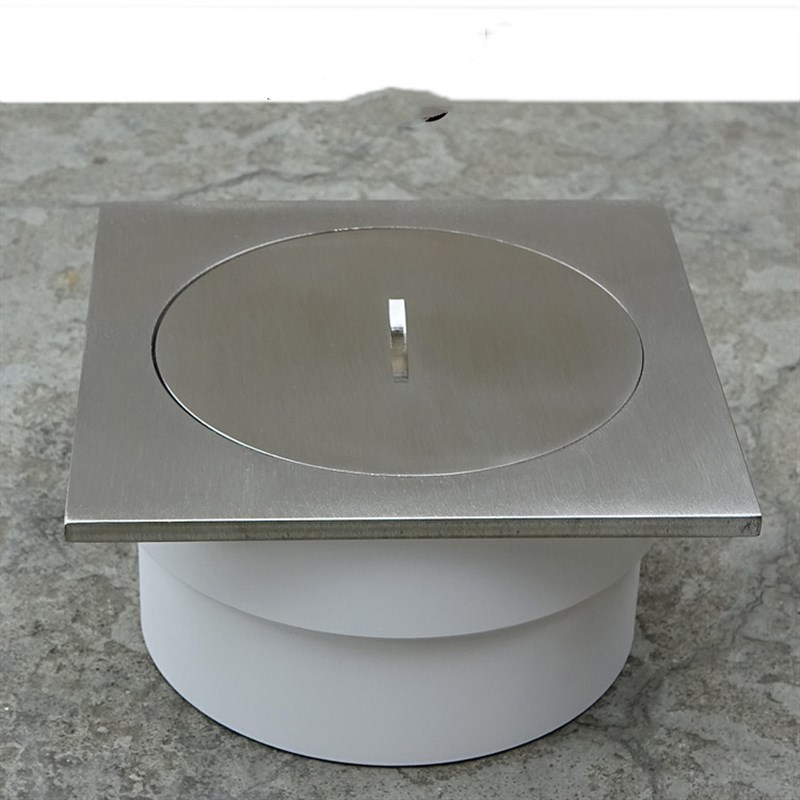 304不a锈钢清扫口PVC-U排水管检查口扫除口检修口DN50/75/110/160