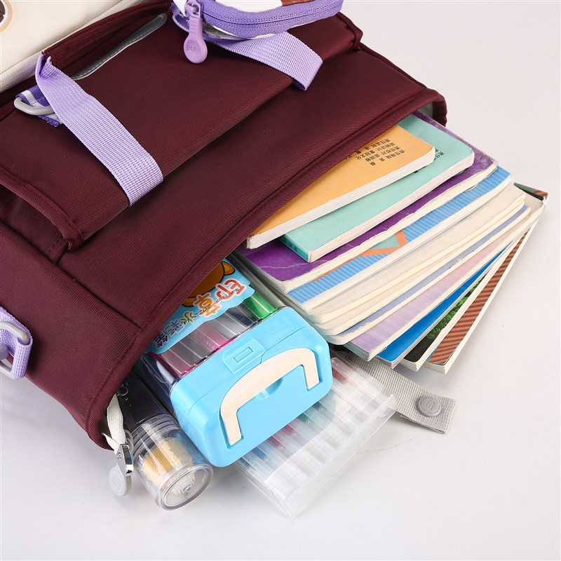 小学生补习手提袋拎书袋儿童补课包斜挎作业包学生书包美术收纳包