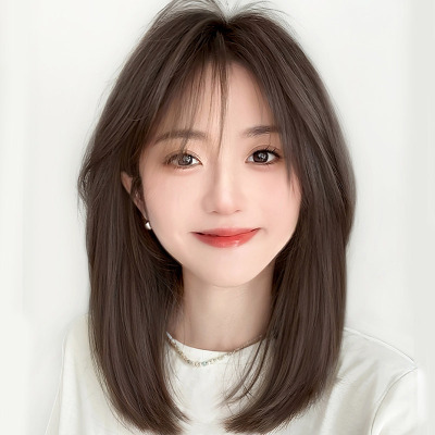假发女全头套中长锁骨发减龄波波头自然无痕整顶仿真X发短发假发