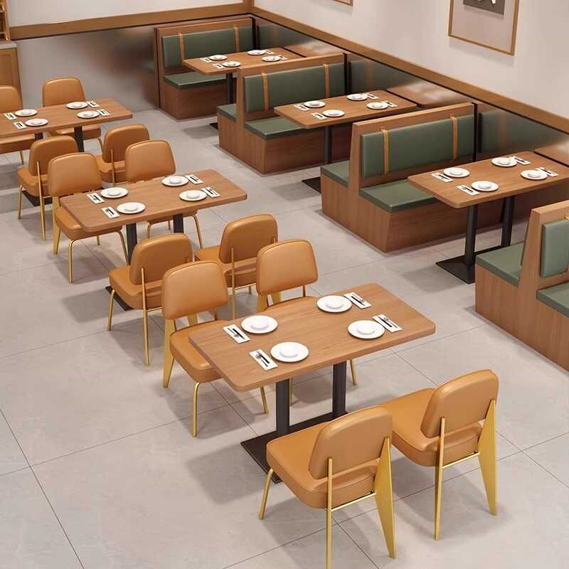 餐饮家具中式卡座沙发茶餐厅现代饭店面馆奶茶店桌椅组合日料西餐