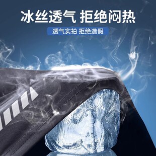 男士 备沙滩裤 防尴尬2024新款 平角泳衣泡游泳装 双层 大码 泳裤