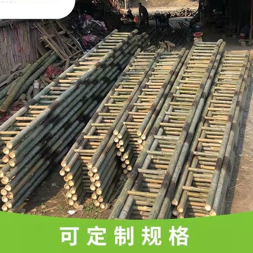 竹梯子直梯2米3米到p4米竹梯家用工程电力梯工程梯幼儿园攀爬竹梯