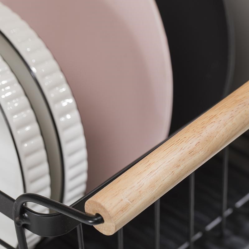 ins日式厨房置物架碗碟架沥水架滤水筷子收纳盒碗筷防锈收纳架定