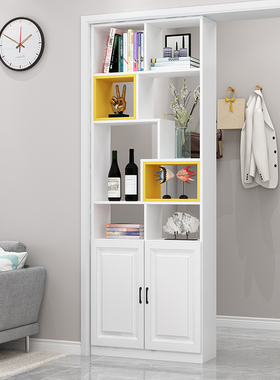 实木玄关柜客厅隔断柜现代简约酒柜D靠墙欧式小户型装饰屏风门厅