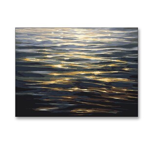 水波光粼粼DIY数字油彩画大海洋现代装饰画客厅餐厅卧室床头挂画