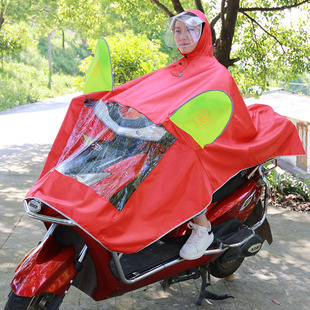 雨衣电动机车单人男女款 全身防暴雨雨披281 加大加厚电动车长版