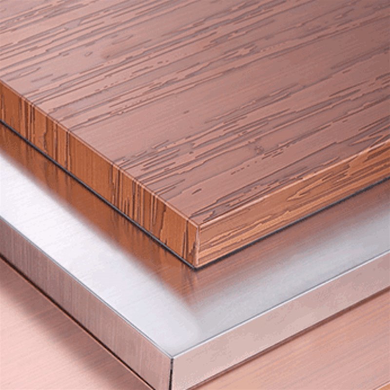 新品不锈钢蜂窝板铝蜂窝复合扣板镜面木纹幕墙防T火隔音隔断吊顶