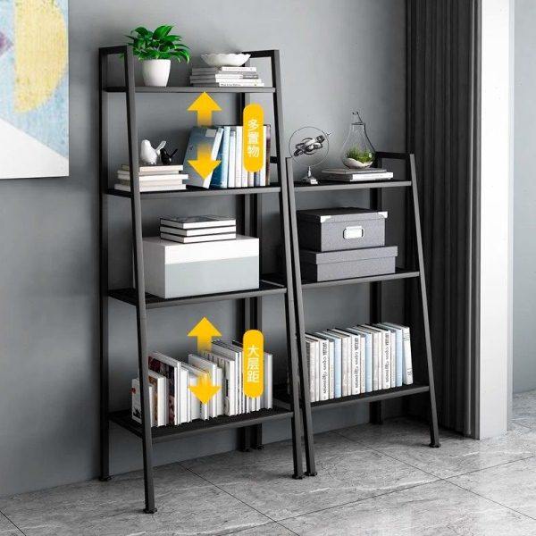 置物架厨房收纳架多层铁艺白书架落地客厅卧室梯形置地式阳台花架,收纳整理,阳台置物架,淘宝优惠券,粉丝福利购,淘宝优惠卷