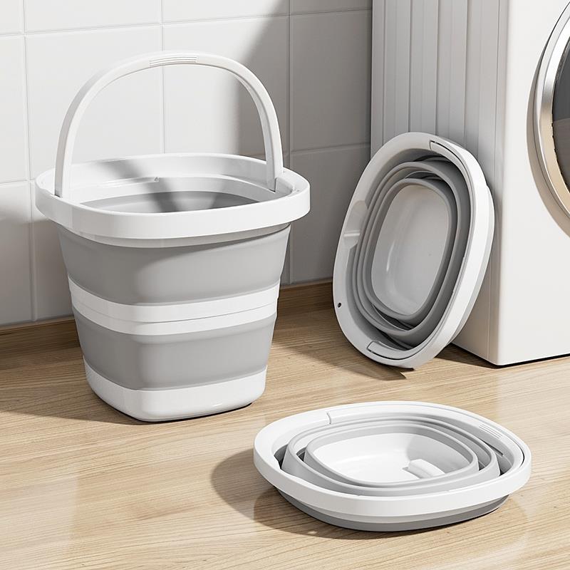 折叠水桶家用学生用手提车载户外钓鱼便携式塑料桶大容量泡脚洗车