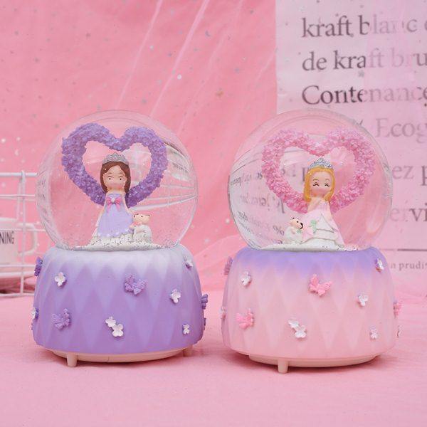 创意新款梦女孩水晶球 自动飘雪花带灯八音盒礼物 学生文具礼品,家居饰品,音乐盒,淘宝优惠券,粉丝福利购,淘宝优惠卷