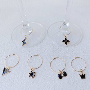 创意杯子区分器聚会酒杯标识水杯识别器派对杯环水杯茶杯区分标记