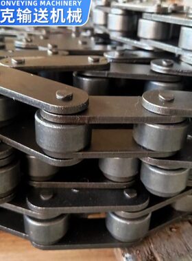 101.6大节距工业链条刮板机弯板链C2040-C2082传动用双节距滚子链