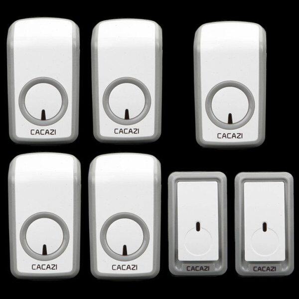 超远距离无线门铃家用防水二拖五电子交流门铃不用电线老人呼叫器