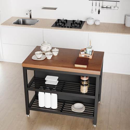 #可移动13922中家岛台餐一体用单开放式厨房小吧台桌隔断独料理台