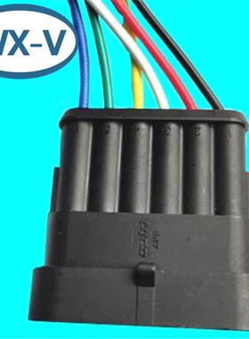 2821081线束泰UNO科2-8218-1防水连接器6GP汽0车线束18AW线缆
