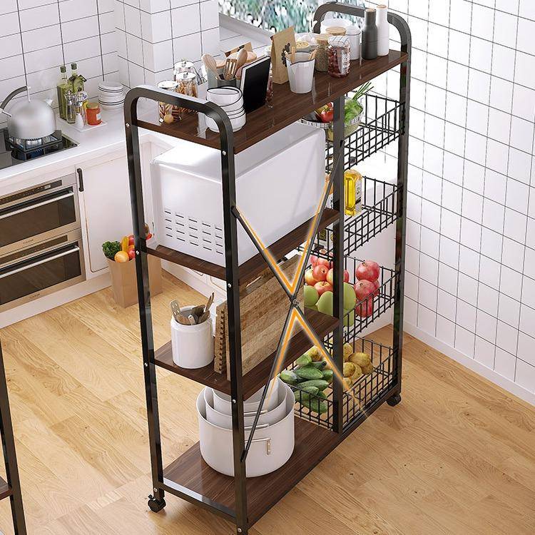 可移动房置物zwj00032架能落地多层收纳架微波烤箱架子多炉功蔬菜