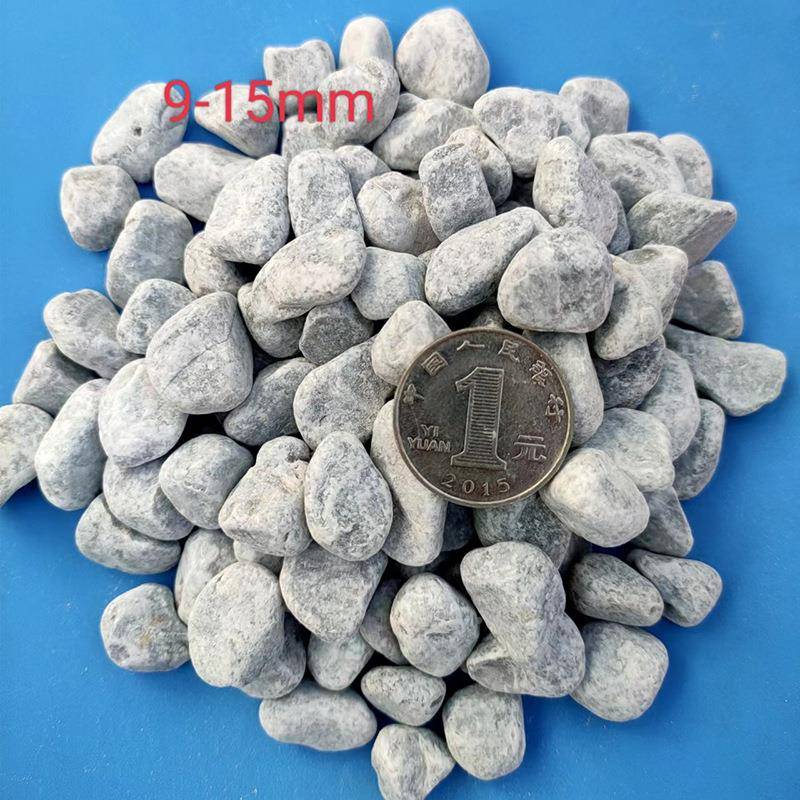 浅灰863水石洗石厂家程铺路石米灰色砾洗石机制小工石子水磨石