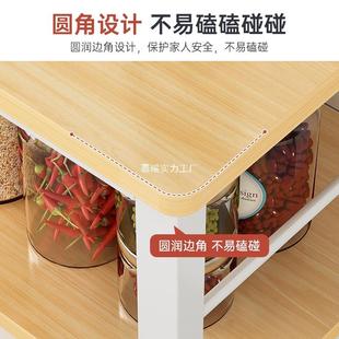 厨房置物家作用架落地多层工台切菜桌简易备餐桌落地多能长CFZW00