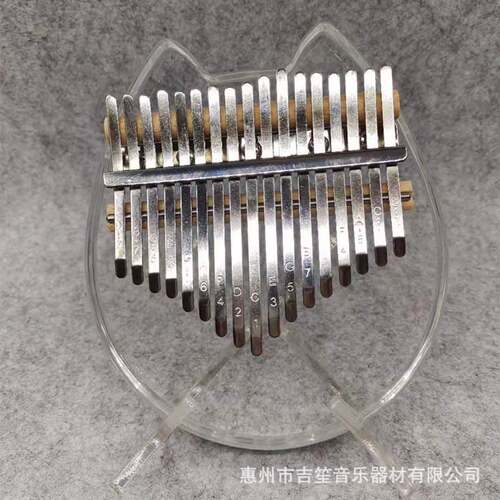水晶透明拇指琴卡琳巴17音卡琳巴手指钢琴Kalimba手指琴