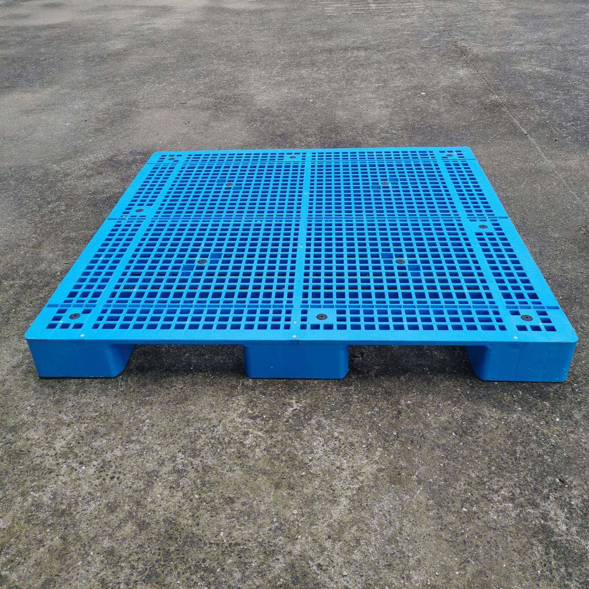 塑胶卡板1ABF.5*1.格5米塑料栈托盘温大州丽水货物板网大九脚托盘