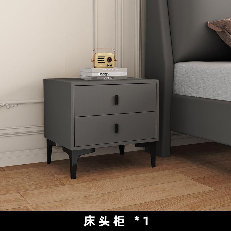 实木床科技布意式主次卧1.LPF8m经租济型单.人床双软包出房15m加