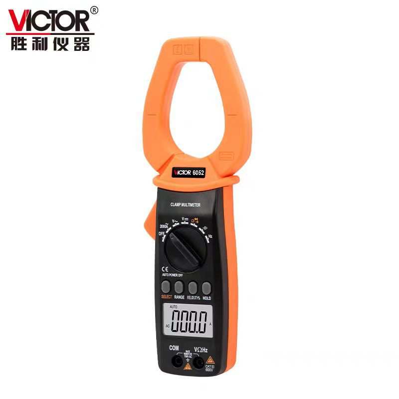 钳形表VC6050数字万用表VC6052高精度电工专用多功能电流钳流表