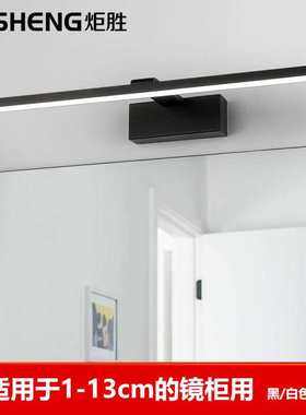 北欧黑白色卫生间LED镜前灯 梳妆台化妆间浴室壁灯镜柜镜子灯