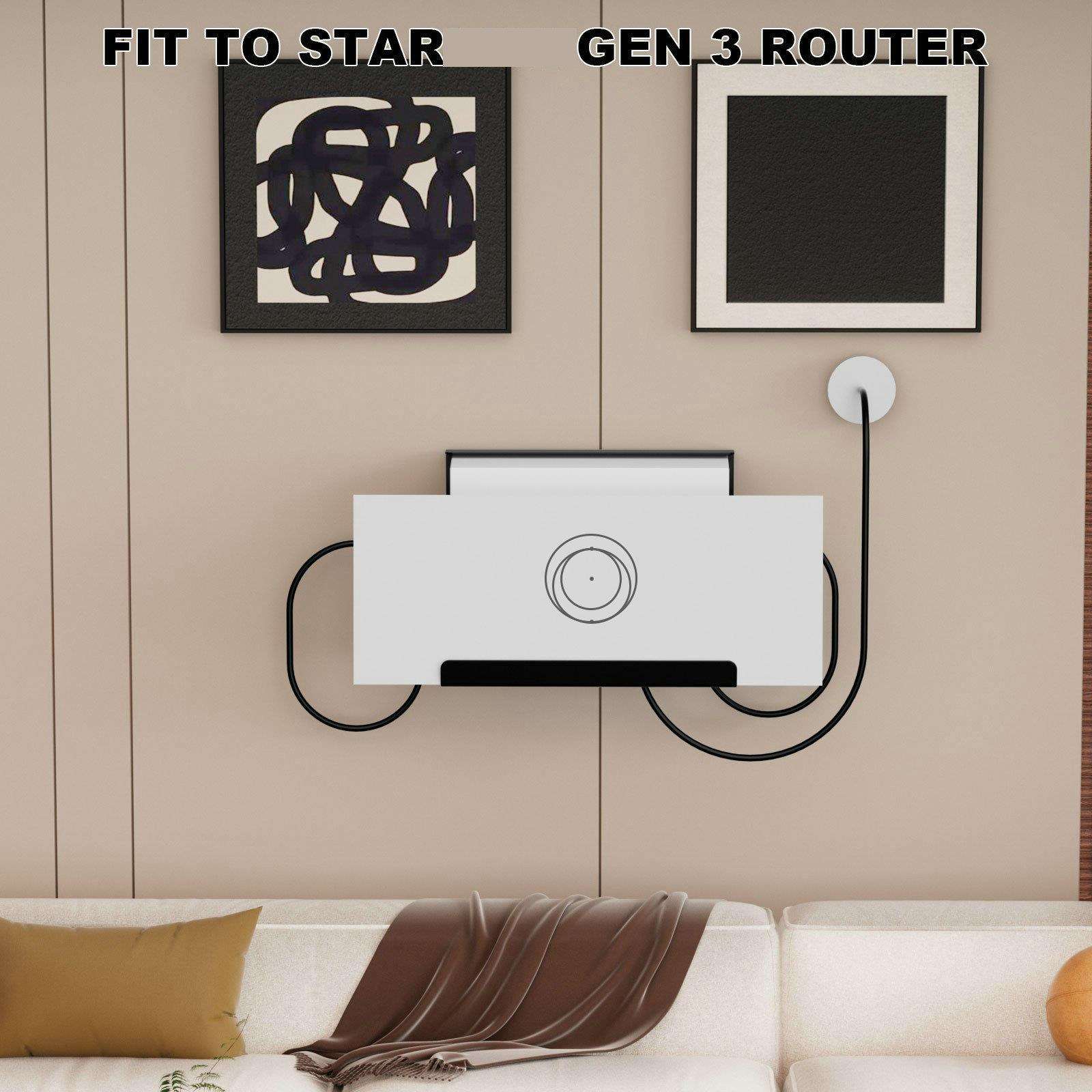 亚马逊新款热销适用新联三代路由器电源二合一金属家用置物架子