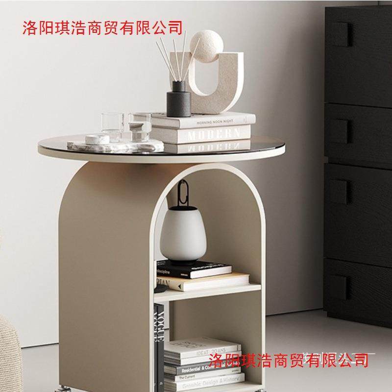 可移动带轮客厅沙发边几玻璃小茶几网红简易小圆桌小户型创意边桌,电子元器件市场,其它元器件,淘宝优惠券,粉丝福利购,淘宝优惠卷