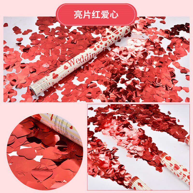 婚庆用品礼炮喷彩带礼花筒结婚婚礼花瓣雨开业手持彩炮