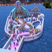 充气水上城堡蹦蹦云乐园大型儿童游乐设备水滑梯蹦床水上闯关冲关