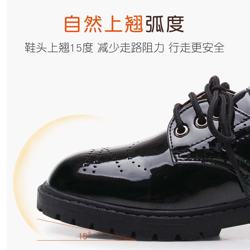 儿童皮鞋男童黑色英伦风学生演出软底鞋子春秋大童新款小皮鞋夏季