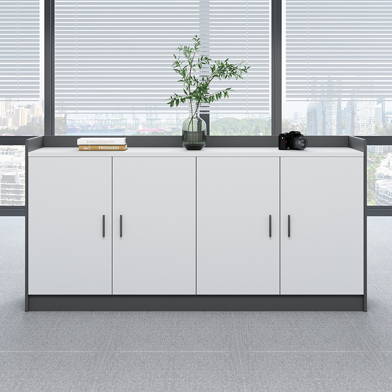 办公收纳柜简约现代办公桌边柜办公室文件柜隔断柜会议茶水柜矮柜