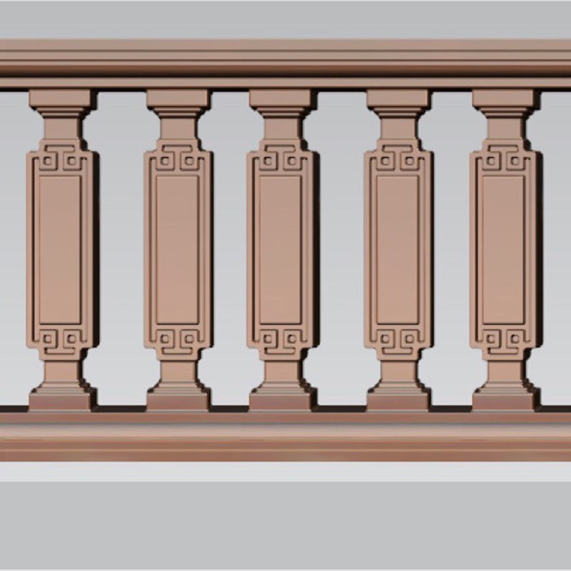 栏杆扶手护栏立柱阳台水泥中式浇筑花瓶柱别墅模型模具