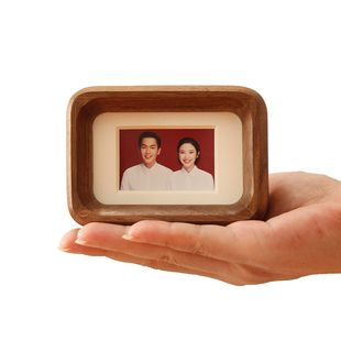 实木相框摆台挂墙三寸四寸六寸七寸八寸 3 4 L6 7 8 2寸结婚照像