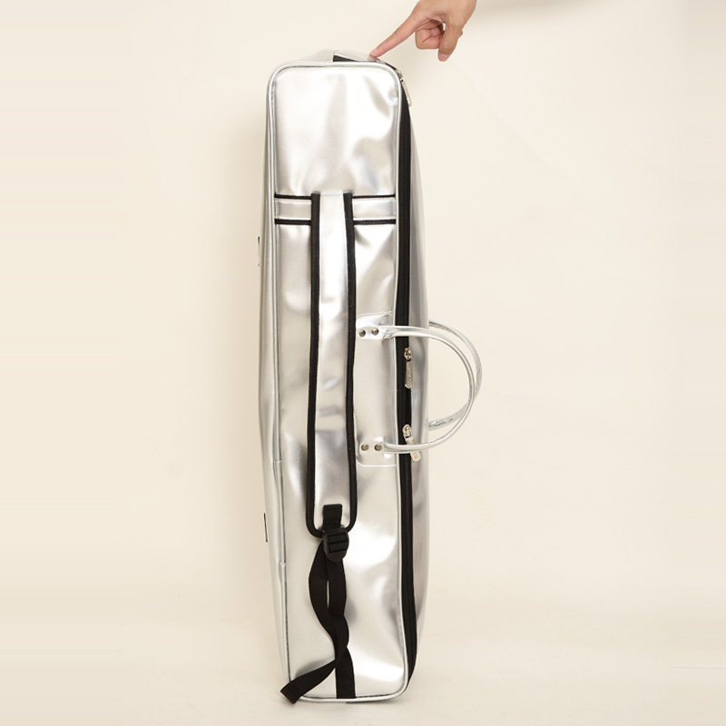 艺美新款亮面漆皮二胡包双支装防水防摔耐磨乐器包时尚琴包